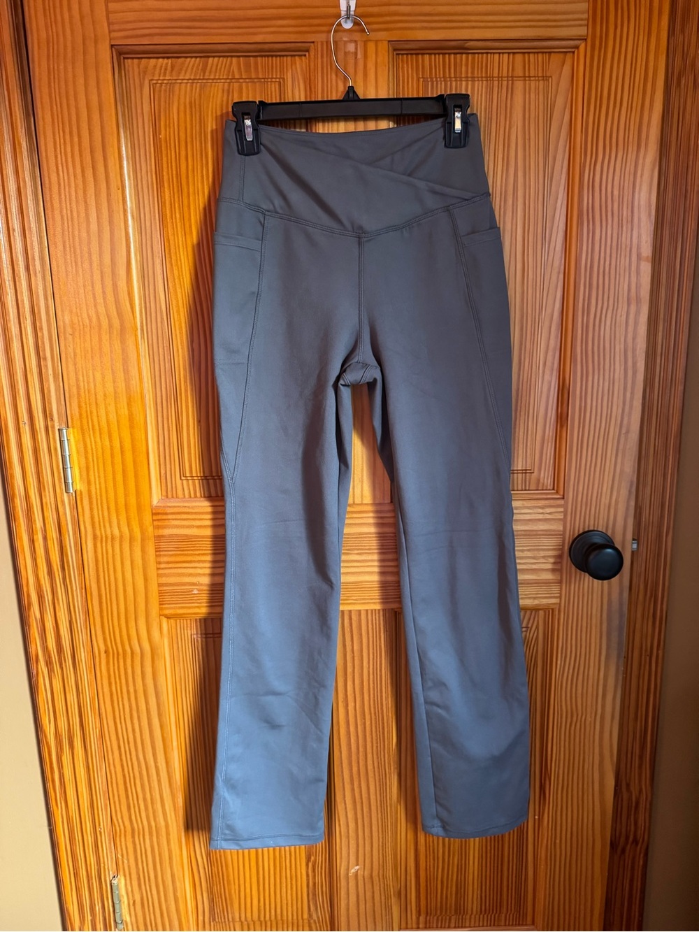Jockey High-Rise Straight Gray Women's Yoga Pants